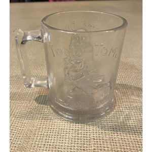 Vintage Depression Glass Humpty Dumpty and Tom Tom the Piper’s Son Mug‎